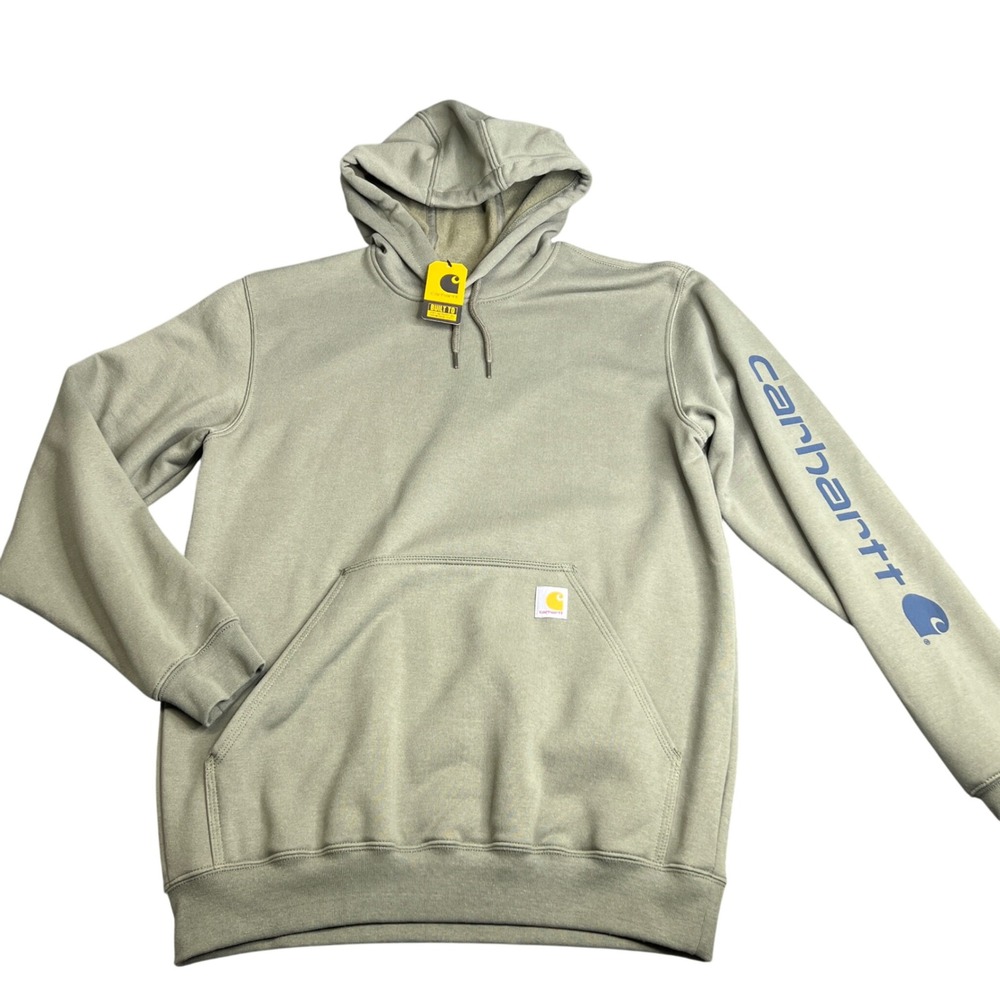 Carhartt Mens Loose Fit Midweight Logo Sleeve Hoodie Dark Olive K288 DOV M NWt